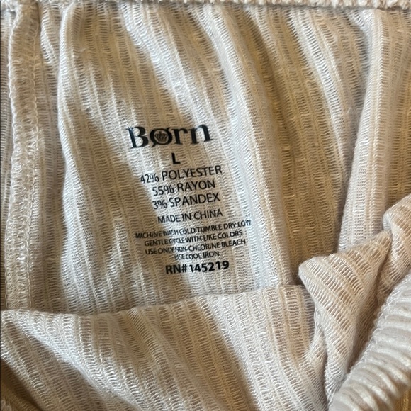 Born Women's Pajama Set - Cream Stripes - Picture 7 of 7